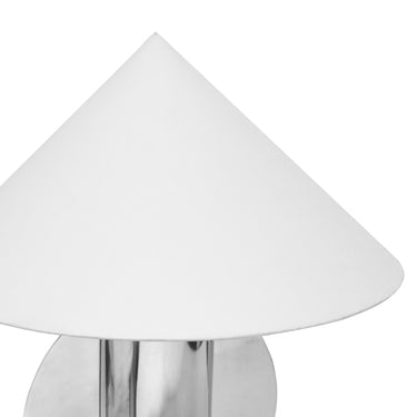 TOV Geo Semi-Circled Chrome Table Lamp Chrome