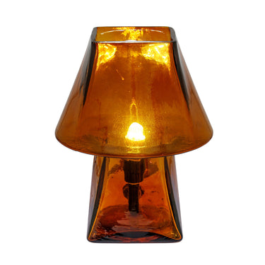 TOV Luca Glass Mini Table Lamp, Smokey Brown option, image 3