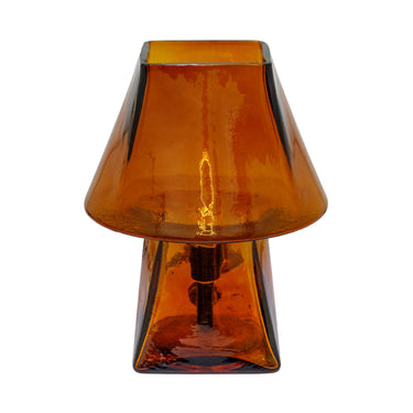 TOV Luca Glass Mini Table Lamp, Smokey Brown option, image 4