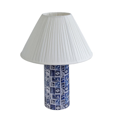 TOV Stamp Blue Pleated Table Lamp, image 4