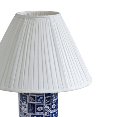 TOV Stamp Blue Pleated Table Lamp, image 5
