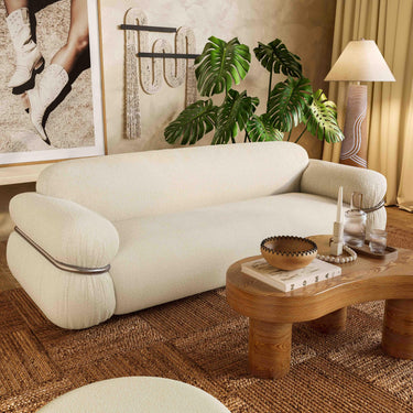 TOV Harlee Natural Woven Floor Lamp Beige