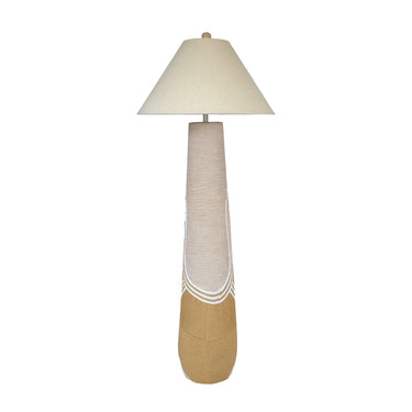 TOV Harlee Natural Woven Floor Lamp Beige
