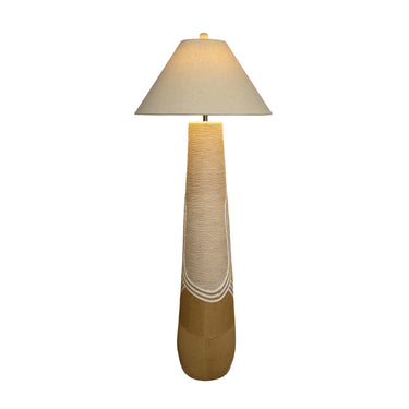 TOV Harlee Natural Woven Floor Lamp Beige
