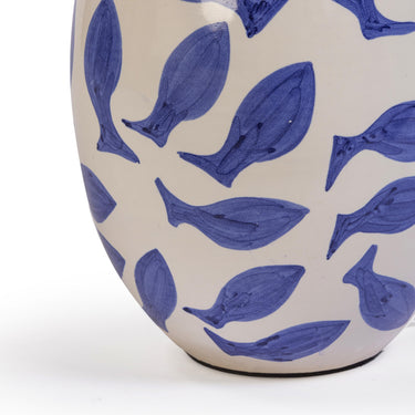 TOV Sardine White & Blue Ceramic Table Lamp, image 4