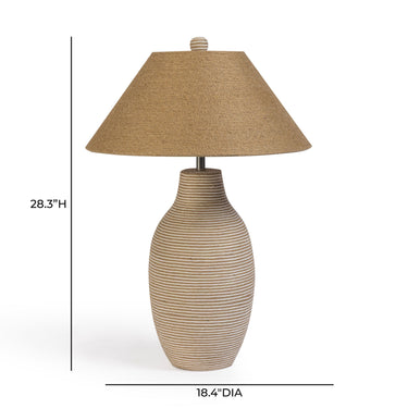 TOV Tanga Natural Jute and Cotton Table Lamp, image 6