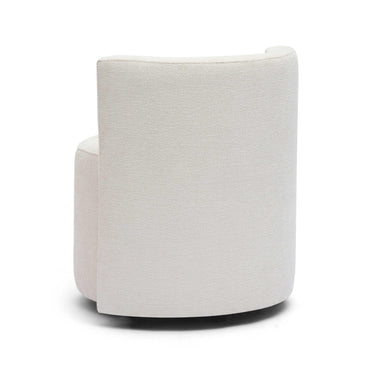 TOV Alyssa Cream Performance Chenille Rolling Desk Chair Cream