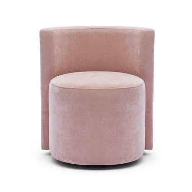 TOV Alyssa Upcycled Performance Velvet Rolling Desk Chair Pink