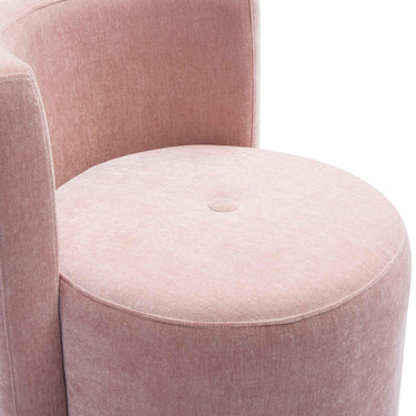 TOV Alyssa Upcycled Performance Velvet Rolling Desk Chair Pink