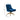 TOV Beatrix Performance Velvet Office Swivel Chair Navy