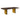 TOV Selena 90" Ash Rectangular Dining Table Chocolate, Gold