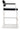 TOV Director Performance Vegan Leather Stool with Silver Base, Black / Bar Height option, image 4