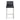 TOV Denmark Performance Vegan Leather Stool with Silver Base - Set of 2, Black / Counter Height option, image 5