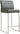 TOV Denmark Performance Vegan Leather Stool with Silver Base - Set of 2, Grey / Counter Height option, image 3