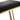 TOV Ferrara Black Performance Vegan Leather and Gold Steel Barstool - Set of 2