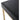 TOV Ferrara Black Performance Vegan Leather and Gold Steel Barstool - Set of 2
