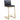 TOV Parma Performance Vegan Leather and Gold Stainless Steel Counter Stool - Set of 2