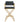 TOV Director Performance Vegan Leather Stool with Gold Base, Black / Bar Height option, image 3