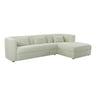 TOV Callie 2-Piece Performance Velvet L-Shaped Sectional, Cream / RAF option, image 1