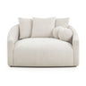 TOV Hanim 54" Performance Boucle Daybed Cream
