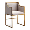 TOV Atara Performance Velvet Dining Chair Cream