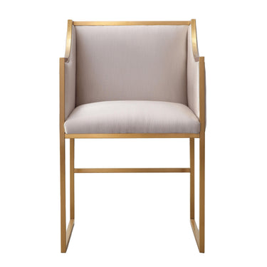 TOV Atara Performance Velvet Dining Chair Cream