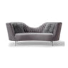 TOV Eva Velvet Sofa Grey