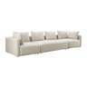 TOV Hangover 145" Cream Performance Linen Long Sofa, image 1