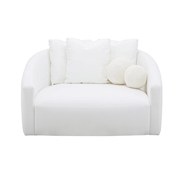 TOV Hanim 54" Cream Performance Fabric Daybed Cream
