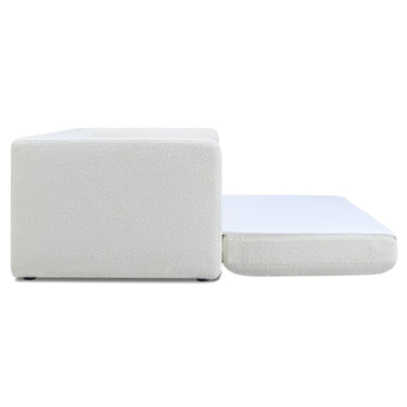 TOV Ryan 91" Performance Boucle Sleeper Sofa, Cream option, image 5