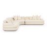 TOV Lulu 3-Piece Cream Performance Boucle Modular Curved L-Sectional, image 1
