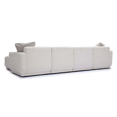 TOV Perry 6-Piece Cream Performance Chenille Modular U-Sectional Cream