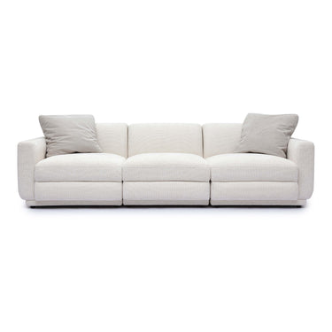 TOV Perry 96" Cream Performance Chenille Modular Sofa Cream