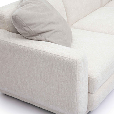 TOV Perry 124" Cream Performance Chenille Modular Long Sofa Cream
