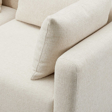 TOV Hangover 81" Contract-Grade Textured Fabric Loveseat Cream