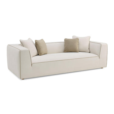 TOV Tristine 96" Cream Contract-Grade Linen Sofa Cream