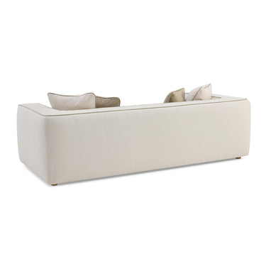 TOV Tristine 96" Cream Contract-Grade Linen Sofa Cream