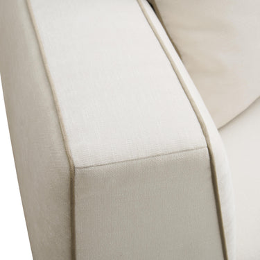 TOV Tristine 96" Cream Contract-Grade Linen Sofa Cream