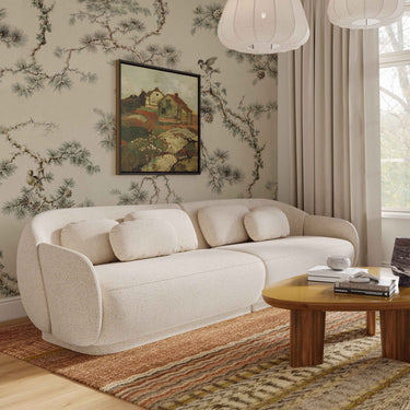 TOV Misty 115" Cream Performance Boucle Modular Sofa Cream