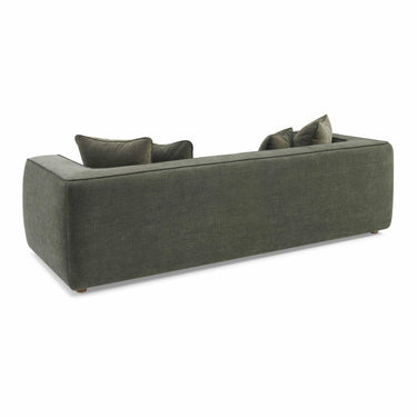 TOV Tristine 96" Olive Green Upcycled Performance Basketweave Sofa Olive Green