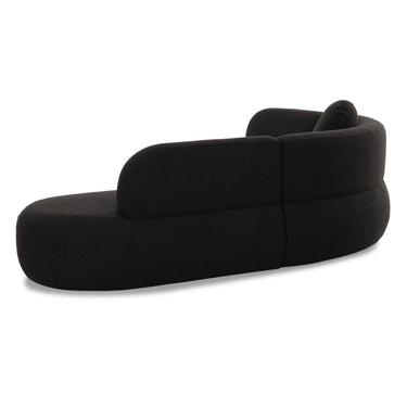 TOV Broohah 3-Piece Performance Fabric L-Shaped Sectional Black