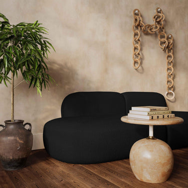 TOV Broohah 94" Performance Fabric Sofa Black