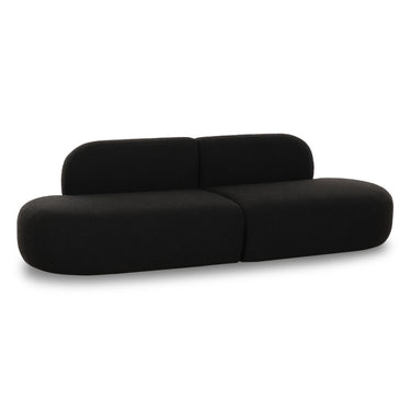 TOV Broohah 94" Performance Fabric Sofa Black