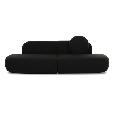 TOV Broohah 94" Performance Fabric Sofa Black