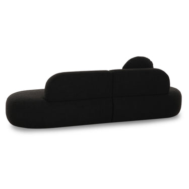 TOV Broohah 94" Performance Fabric Sofa Black