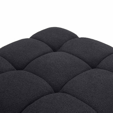 TOV Calliope 118" Performance Vegan Shearling Modular Sofa Black