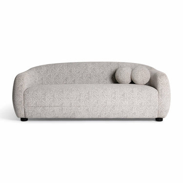 TOV Judy 80" Black and White Woven Performance Fabric Sofa Black and White