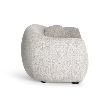 TOV Judy 80" Black and White Woven Performance Fabric Sofa Black and White