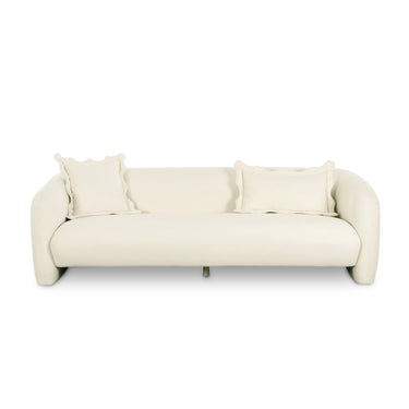 TOV Lou 91" Performance Velvet Sofa Cream