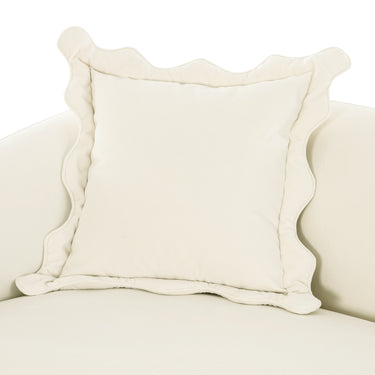 TOV Lou 91" Performance Velvet Sofa Cream